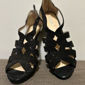 Alex Marie Elegant Black Strappy Women's Shoes